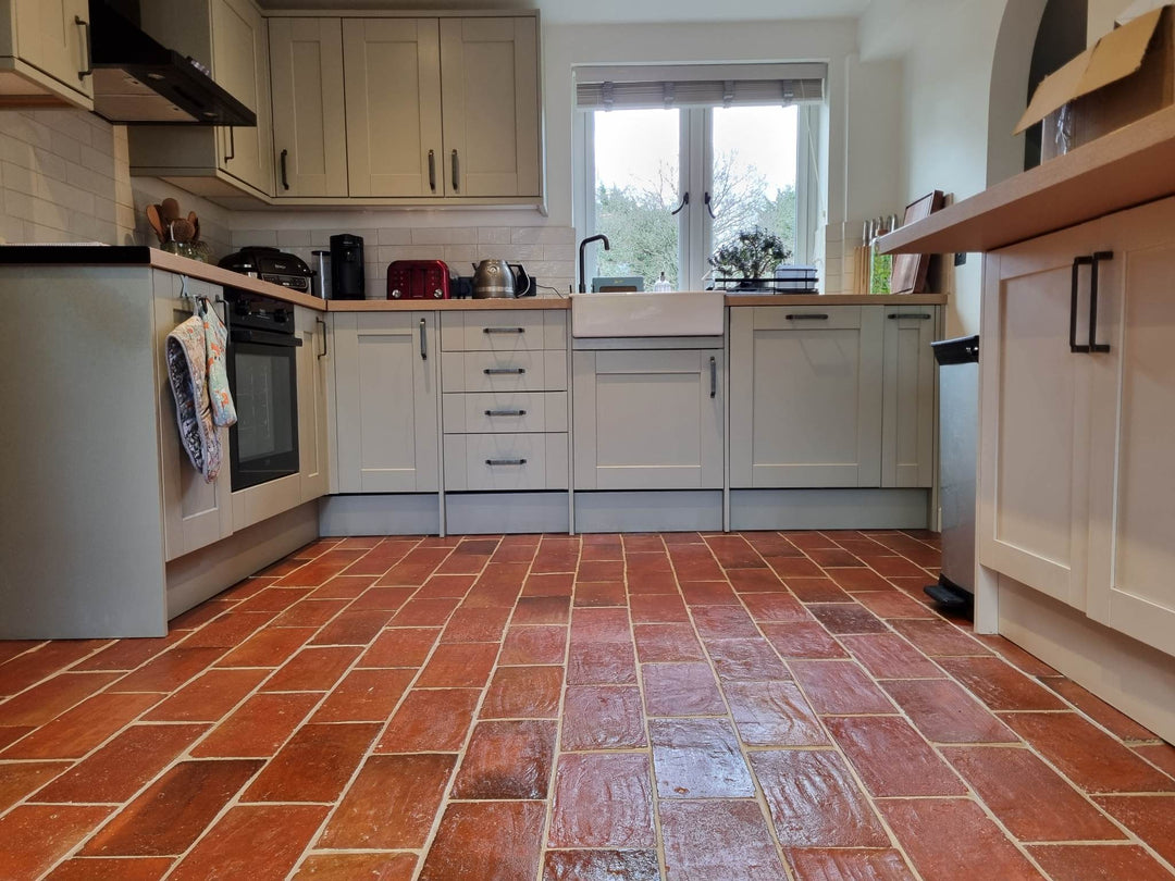 Rustic Presealed Rectangular Terracotta Tiles 15 x 30 x 2cm