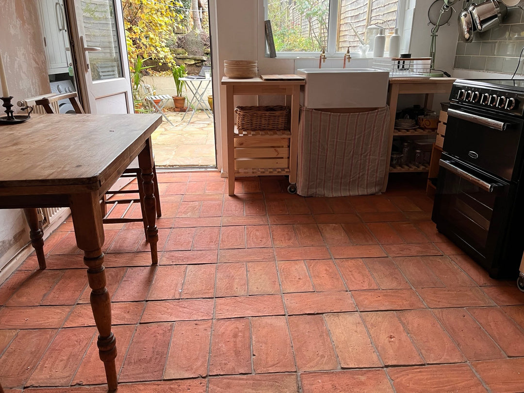 Rustic Rectangular Terracotta Tiles 15 x 30 x 1cm