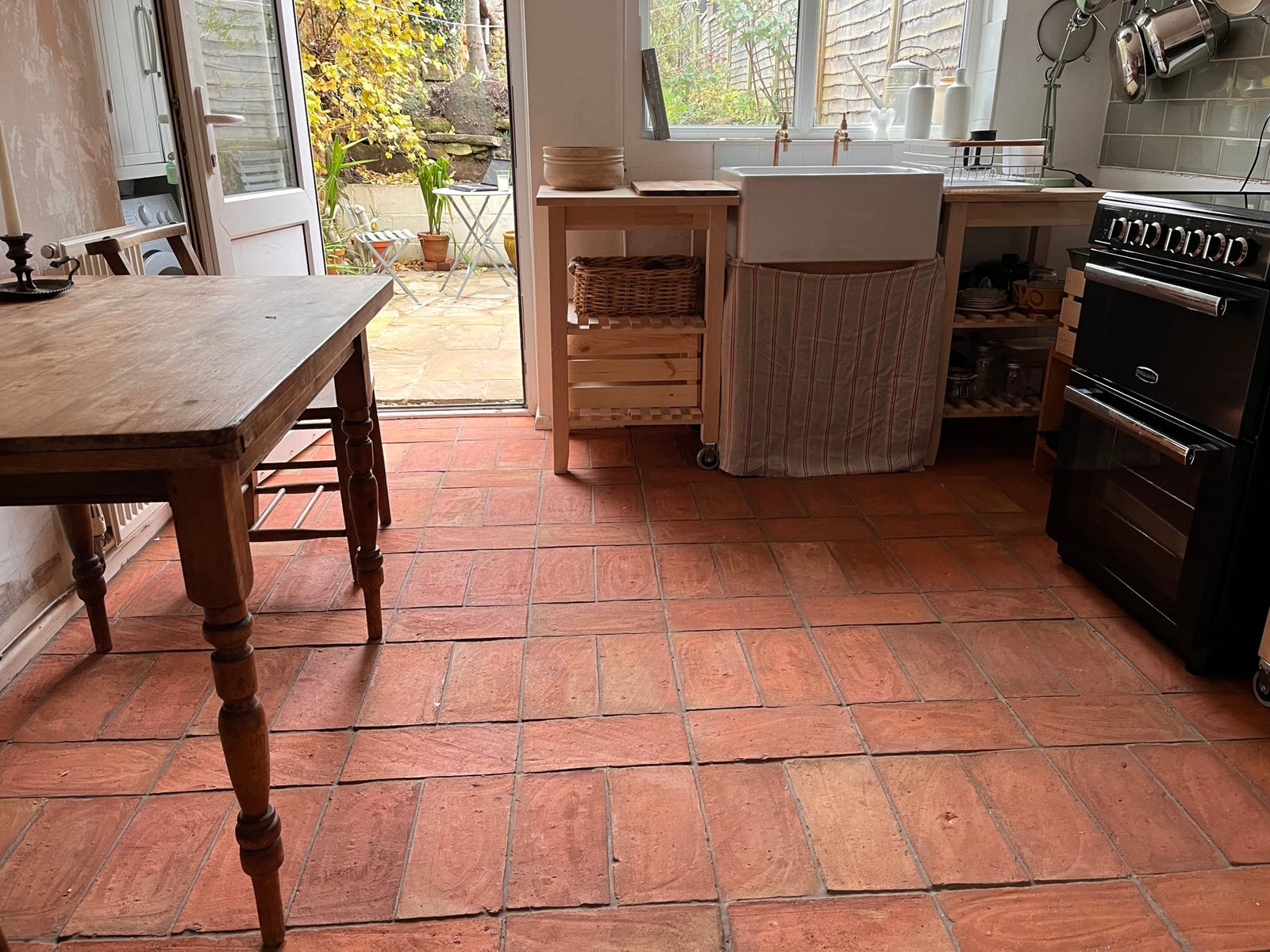 Rustic Rectangular Terracotta Tiles 15 x 30 x 1cm - Baked Earth