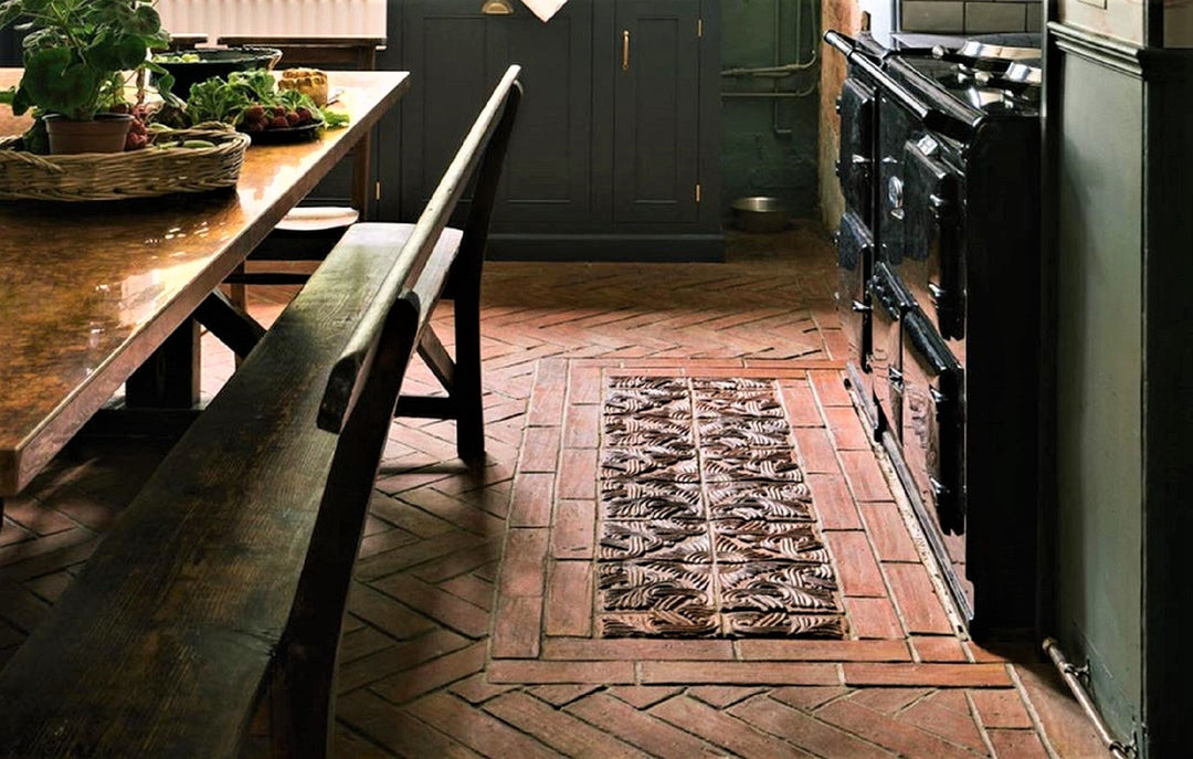 Rustic Terracotta Parquet Tiles 75x300x20mm