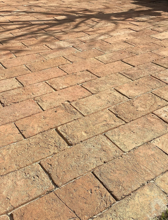 Saint Martin Pale Terracotta Thin Brick Tiles 12 x 24 x 1cm - Baked Earth