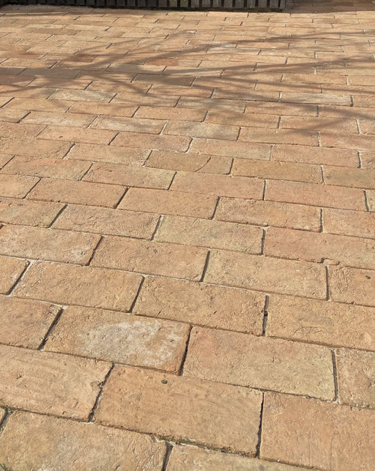 Saint Martin Pale Terracotta Thin Brick Tiles 12 x 24 x 1cm - Baked Earth