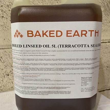 Baked Earth Boiled Linseed Oil 5L - Baked Earth