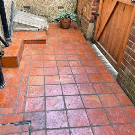 Rustic Presealed Terracotta Square Tiles 20 x 20 x 2cm (Order now delivery 14th/15th of August) - Baked Earth