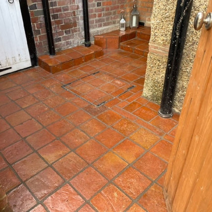 Rustic Presealed Terracotta Square Tiles 20 x 20 x 2cm (Order now delivery 14th/15th of August) - Baked Earth