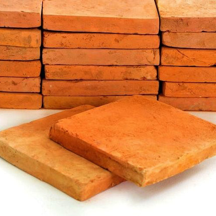 Rustic Terracotta Tiles 15 x 15 x 2cm (Order now delivery 14th/15th of August) - Baked Earth