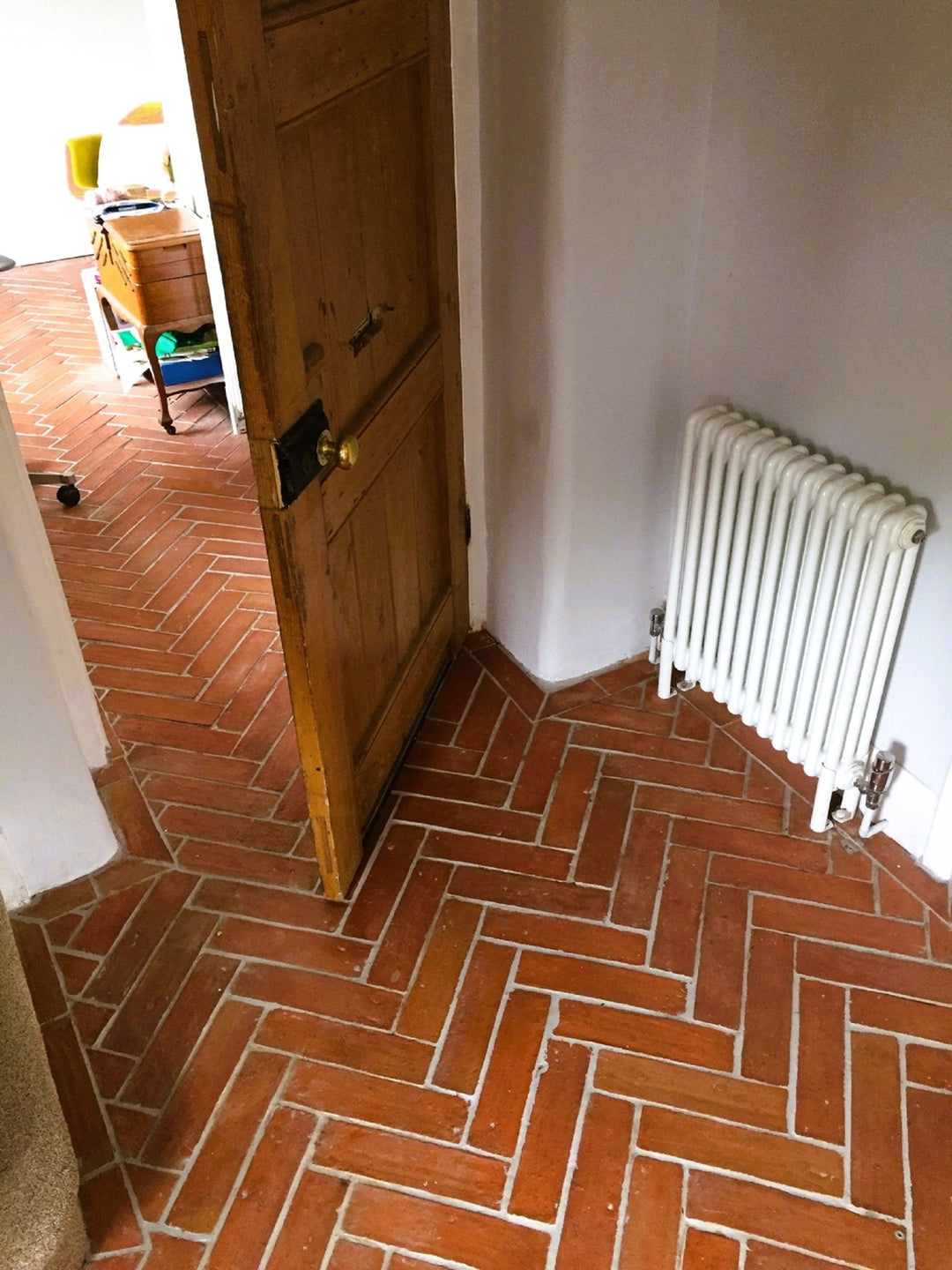 Rustic Terracotta Parquet Tiles 75x300x20mm