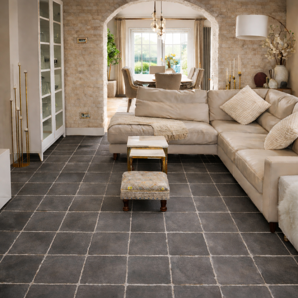 Spanish Handmade Red & Black Terracotta Tiles - Baked Earth