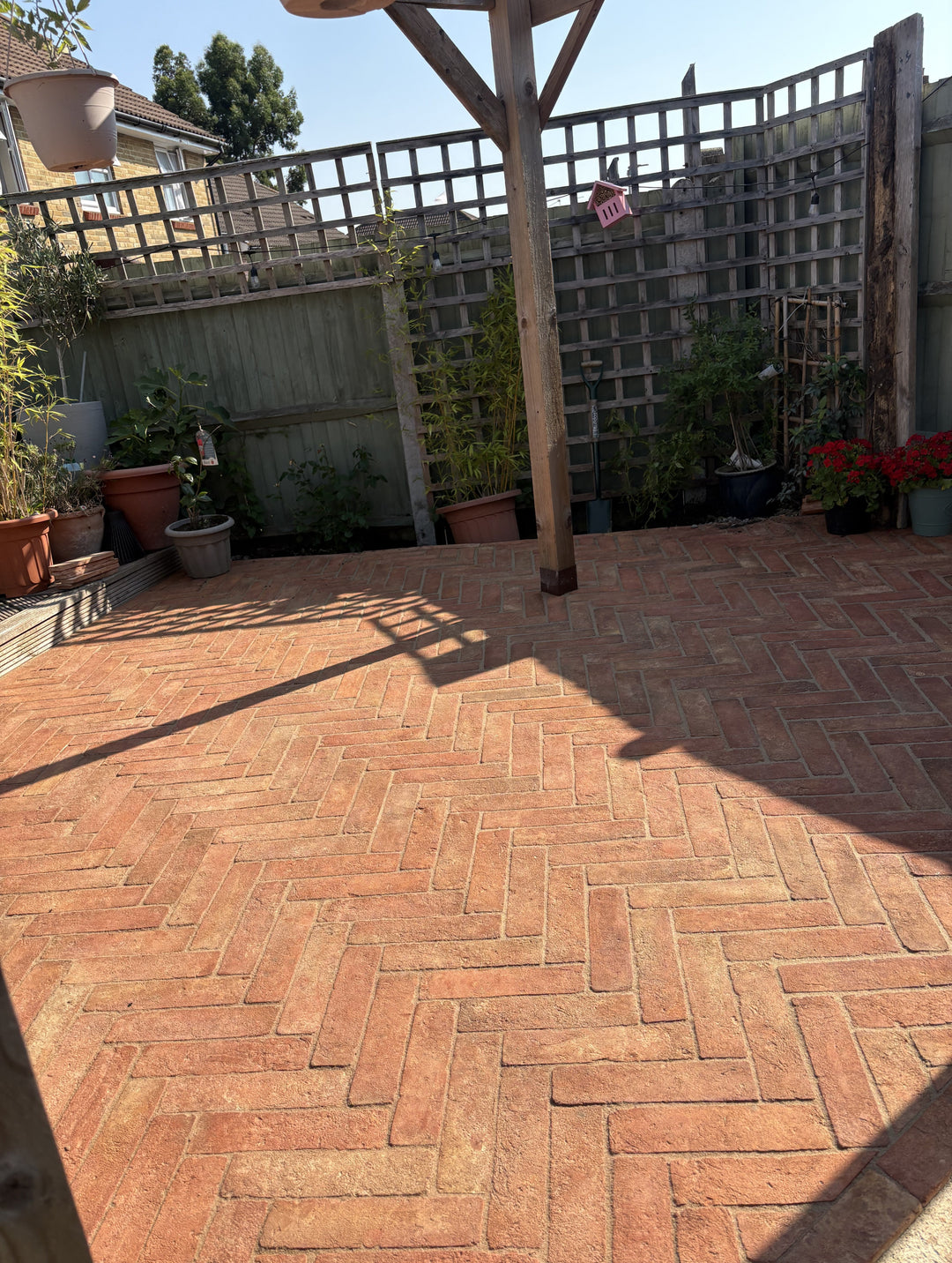 Baked Earth Rustic Outdoor Terracotta Parquet 8 × 32 × 3cm