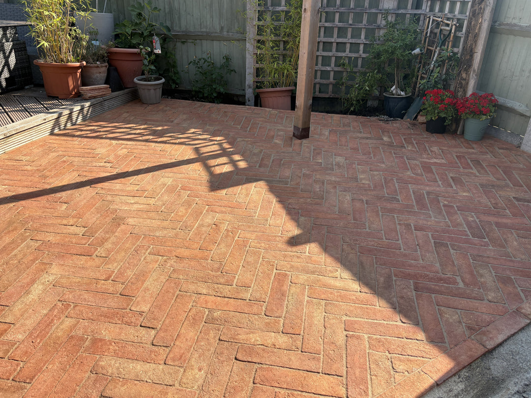 Baked Earth Rustic Outdoor Terracotta Parquet 8 × 32 × 3cm
