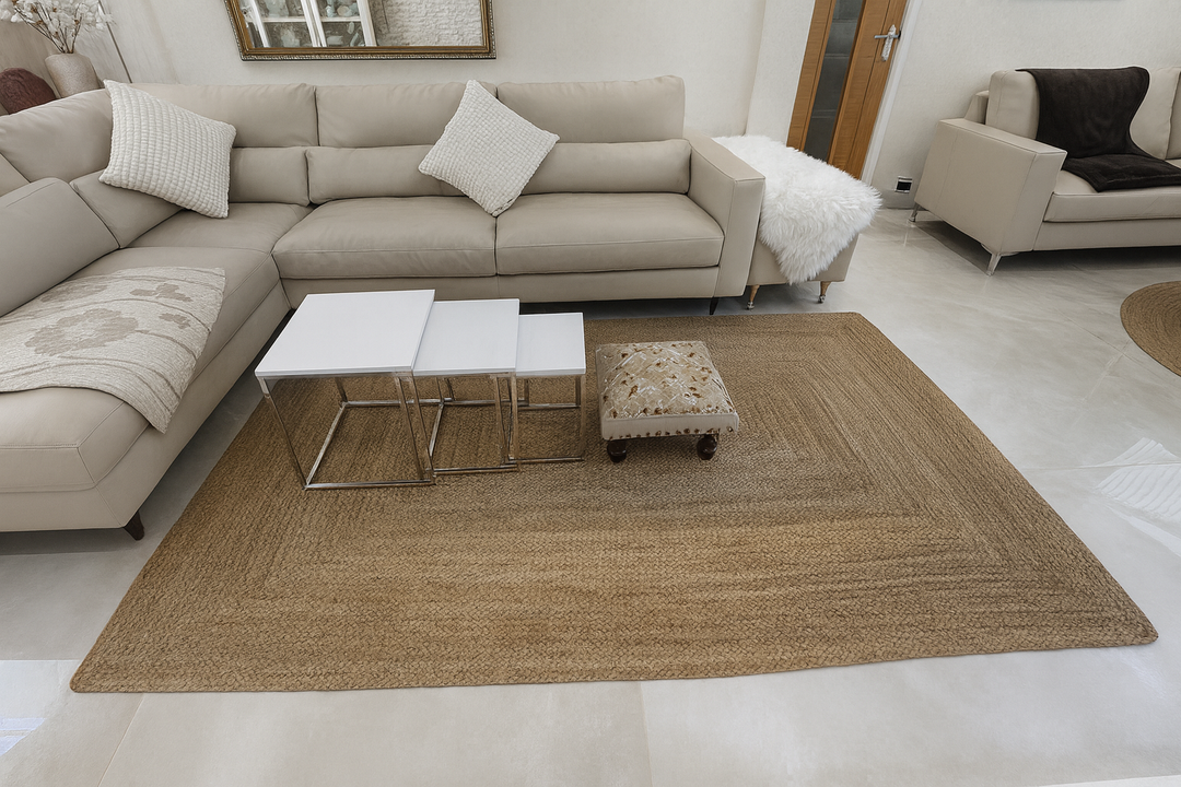 Sonali (Golden) Braided Jute Rug – 170 x 240 cm
