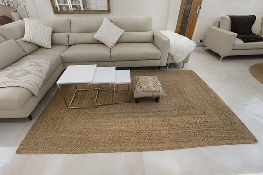 Sonali (Golden) Braided Jute Rug – 170 x 240 cm