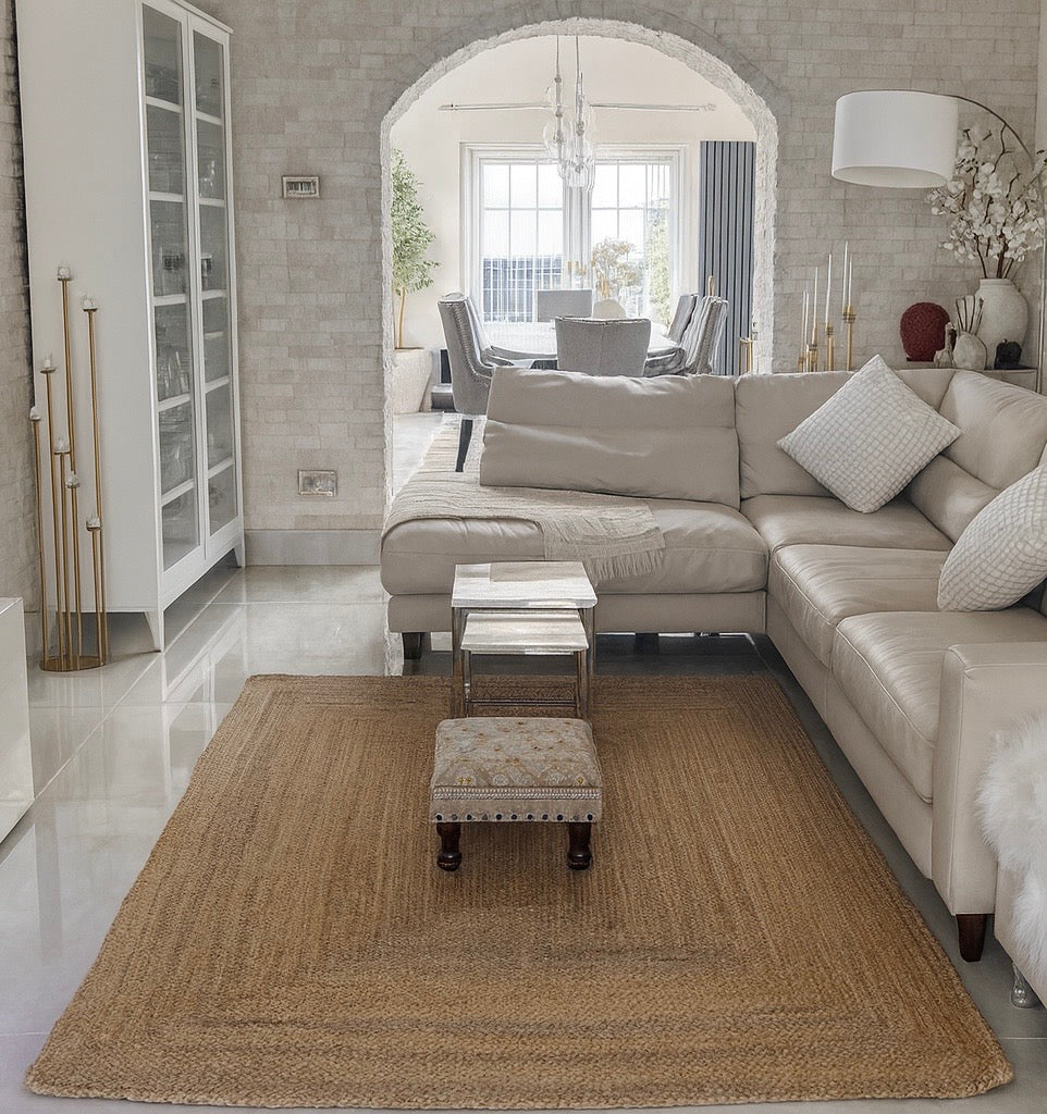 Sonali (Golden) Braided Jute Rug – 200 × 300 cm