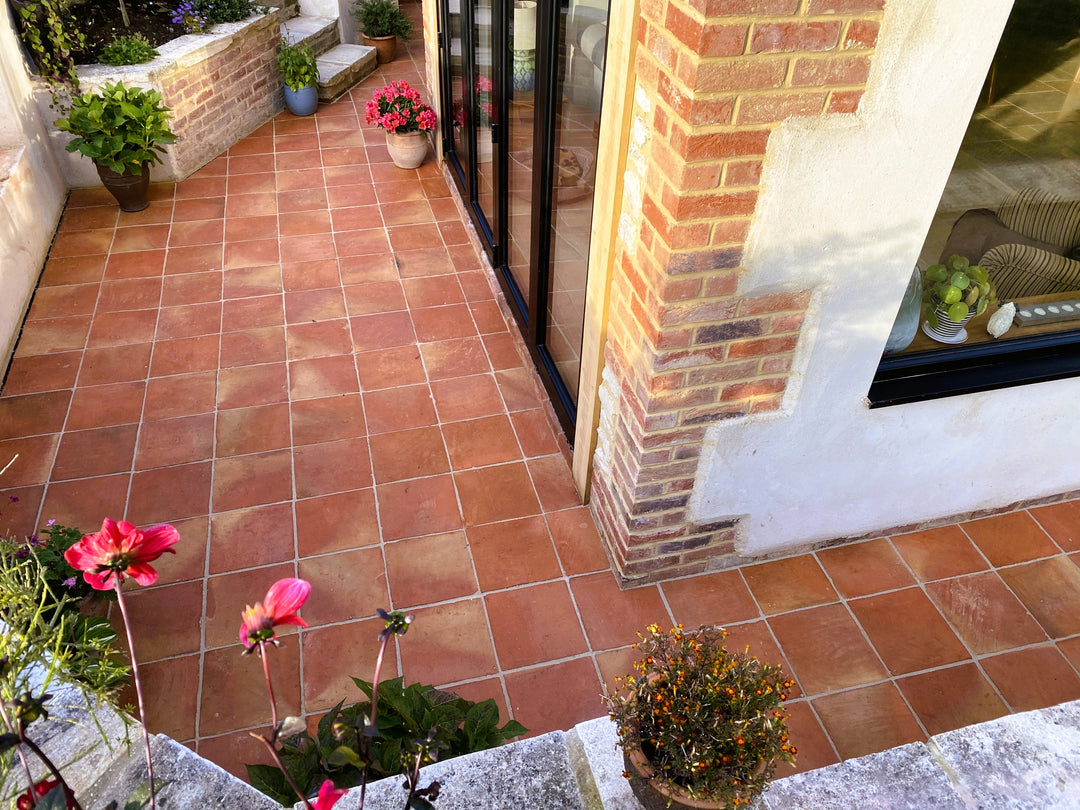 Baked Earth Rustic Outdoor Terracotta Square 30 × 30 × 3cm