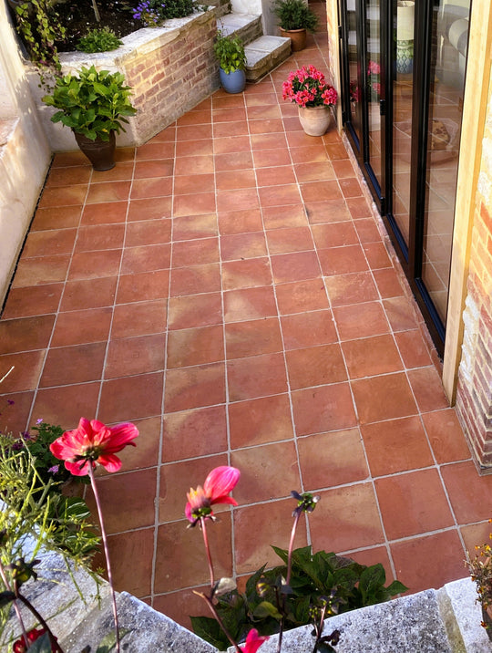 Baked Earth Rustic Outdoor Terracotta Square 30 × 30 × 3cm