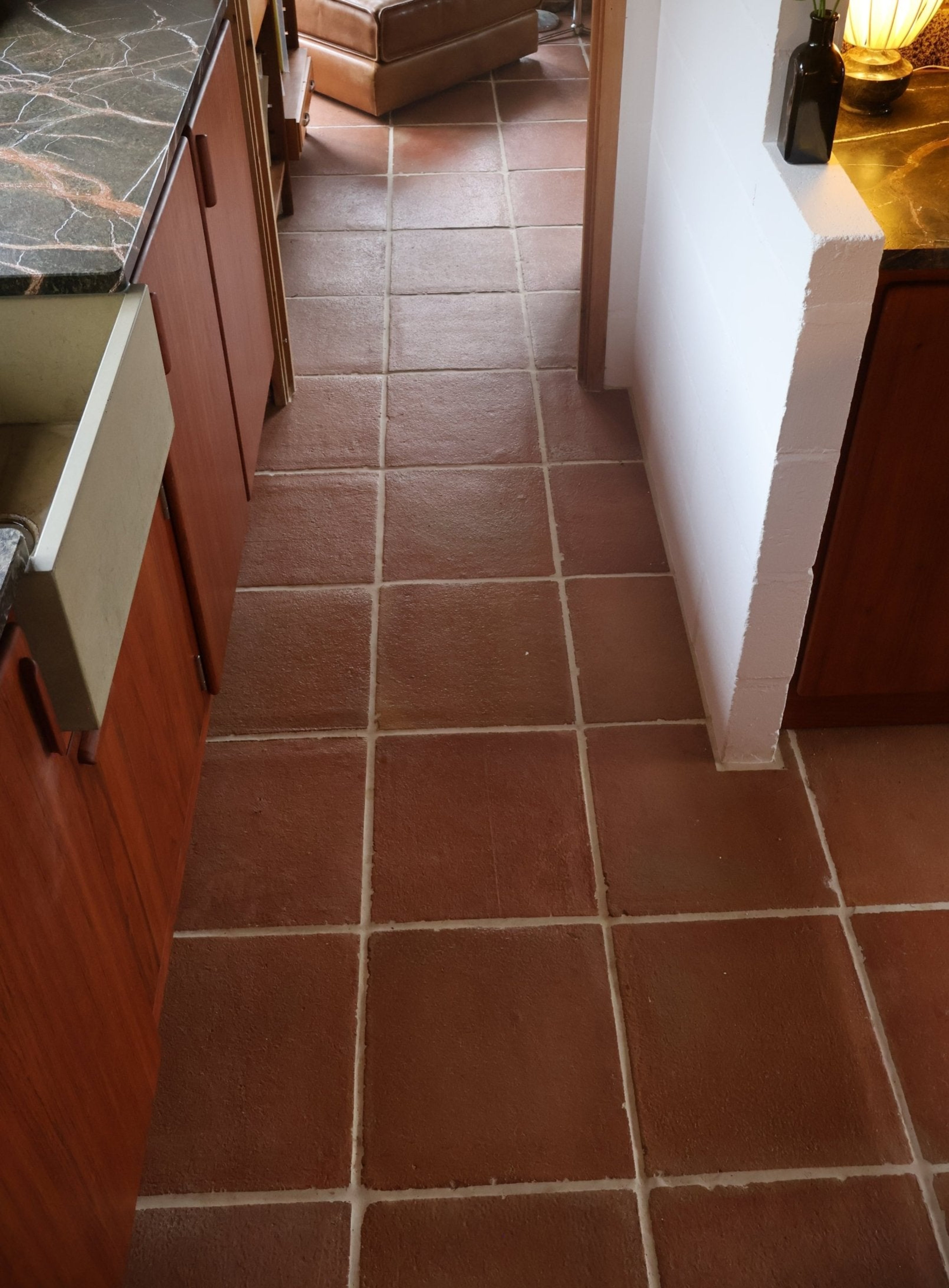 Spanish Rustic Red Presealed Terracotta Tiles 40 x 40 x 2.3cm - Baked Earth