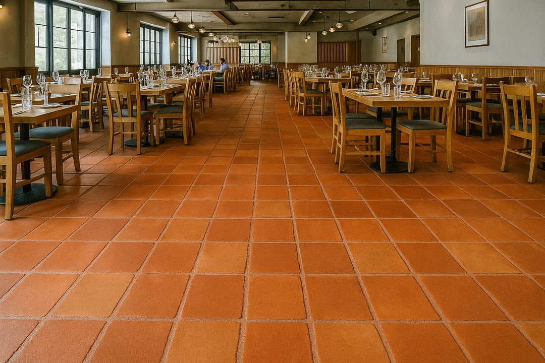 Spanish Rustic Presealed Terracotta Tiles 40 x 40 x 2.3cm