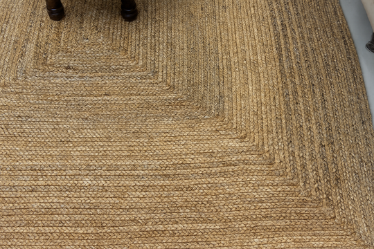 Sonali (Golden) Braided Jute Rug – 200 × 300 cm