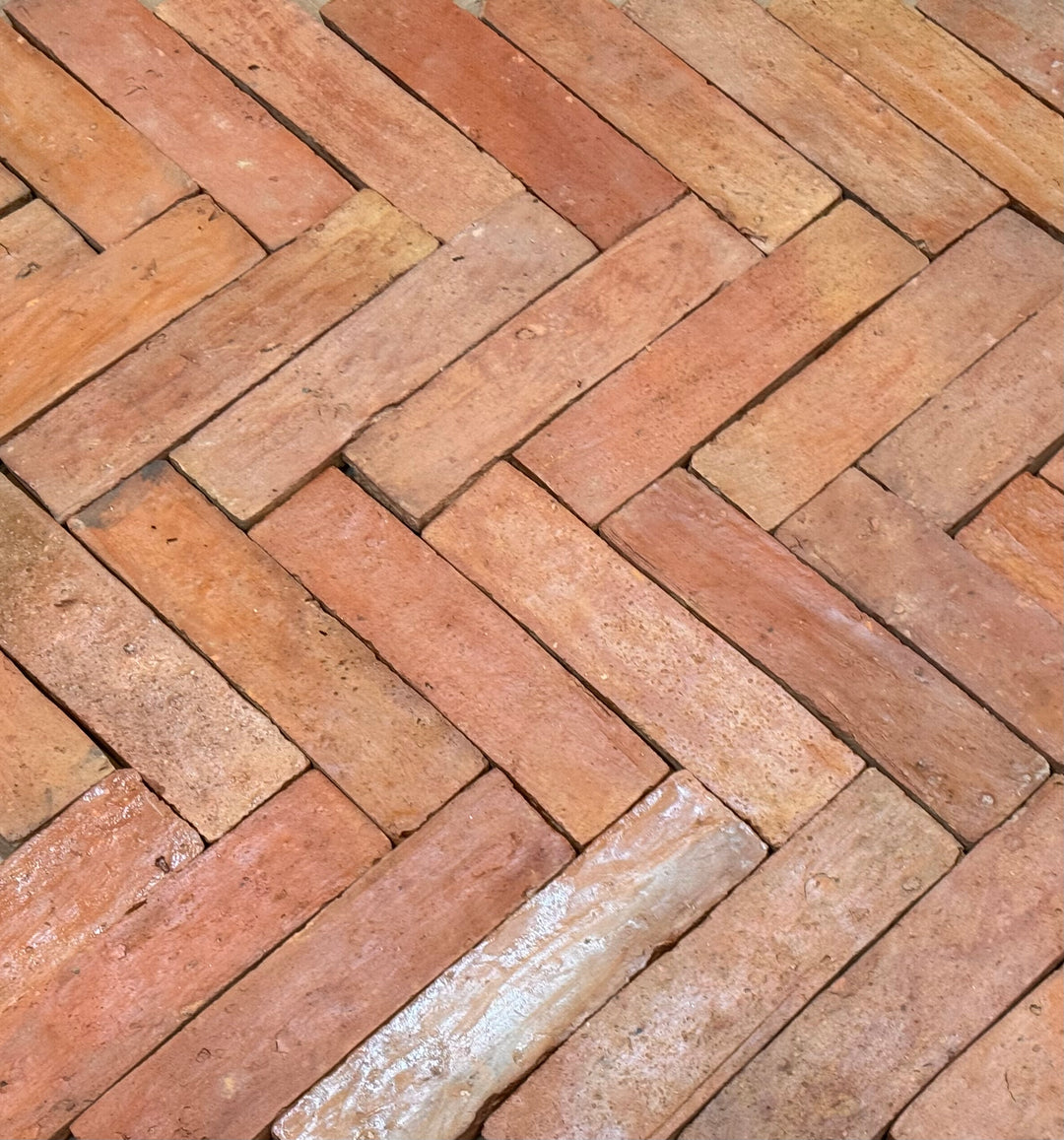 Saint Martin Pale Presealed Terracotta Parquet Tiles 7.5 x 30.5 x 2cm