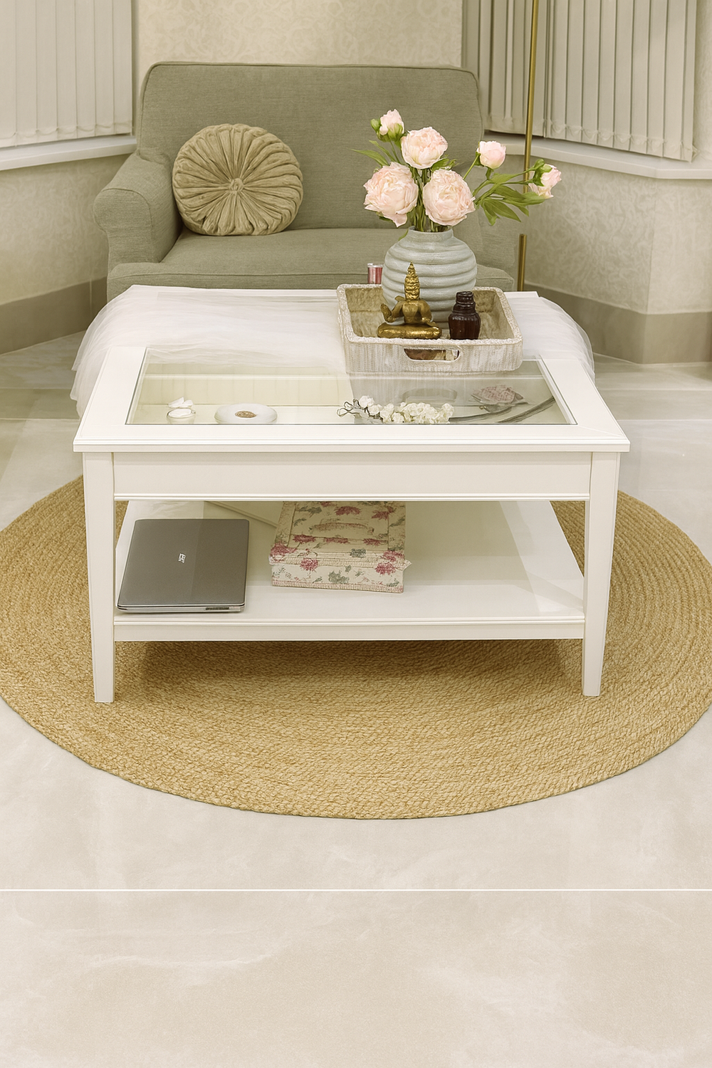 Sonali (Golden) Braided Round Jute Rug – 150 cm