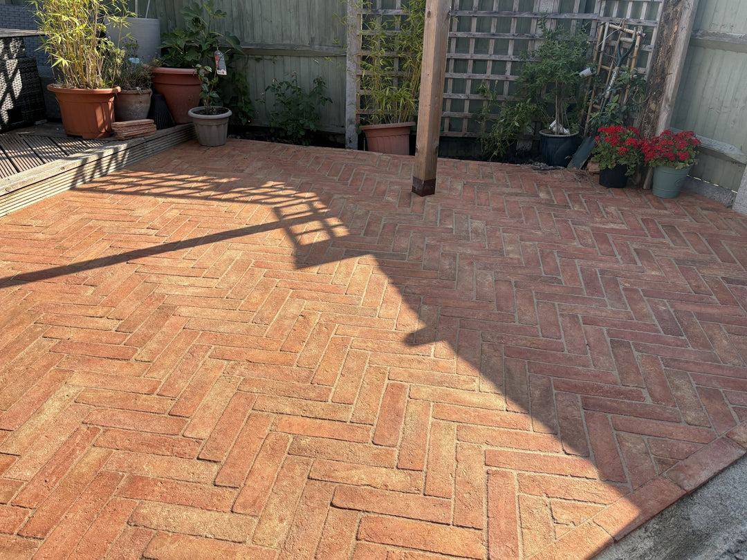 Baked Earth Rustic Outdoor Terracotta Parquet 8 × 32 × 3cm - Baked Earth