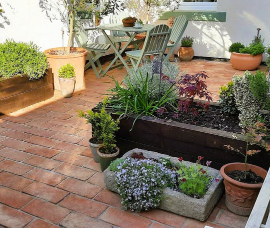 Baked Earth Rustic Outdoor Terracotta Rectangular 15 × 30 × 3cm - Baked Earth