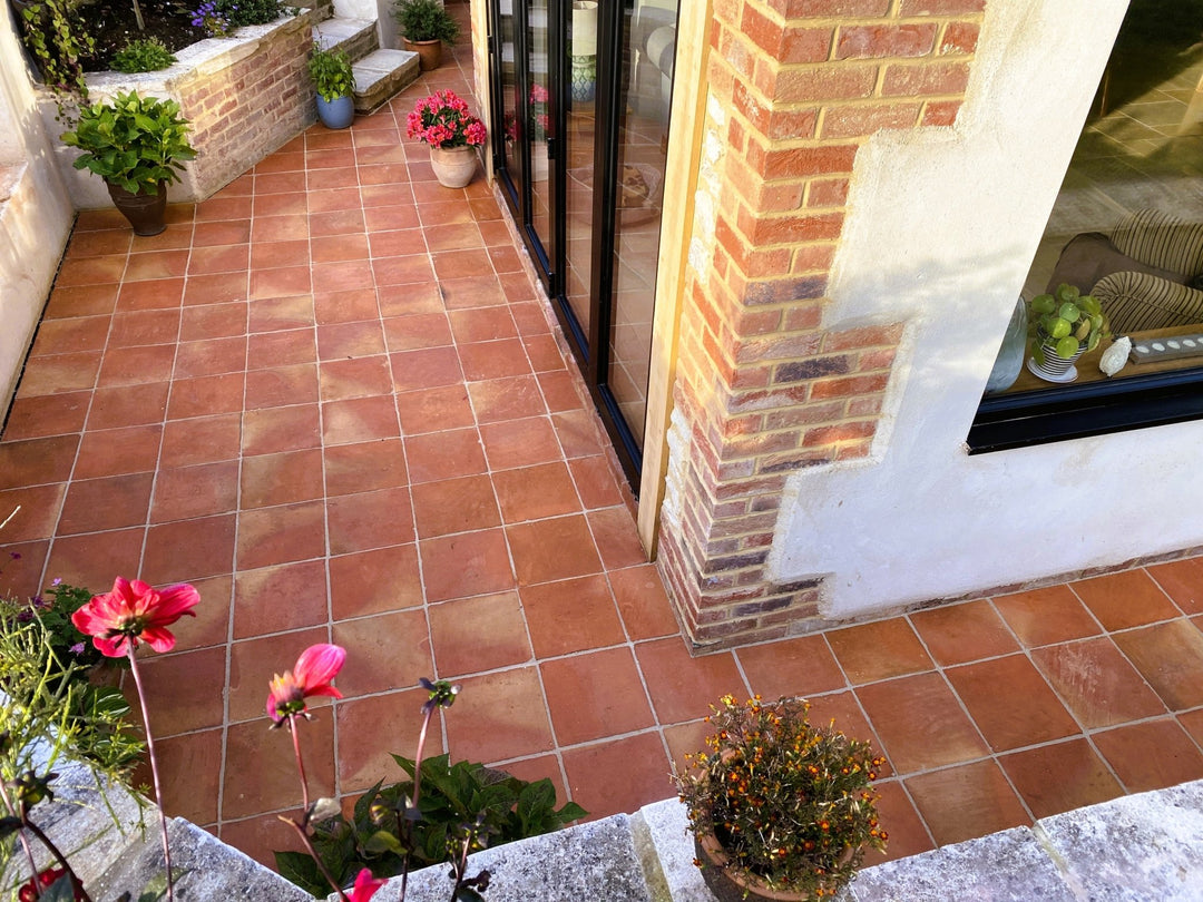 Baked Earth Rustic Outdoor Terracotta Square 30 × 30 × 3cm - Baked Earth