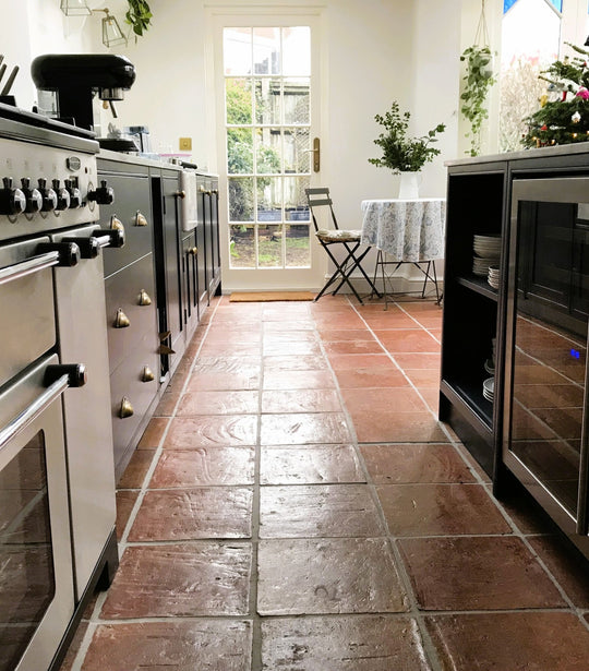 Baked Earth Rustic Presealed Terracotta Tiles 30 x 30 x 2cm - Baked Earth