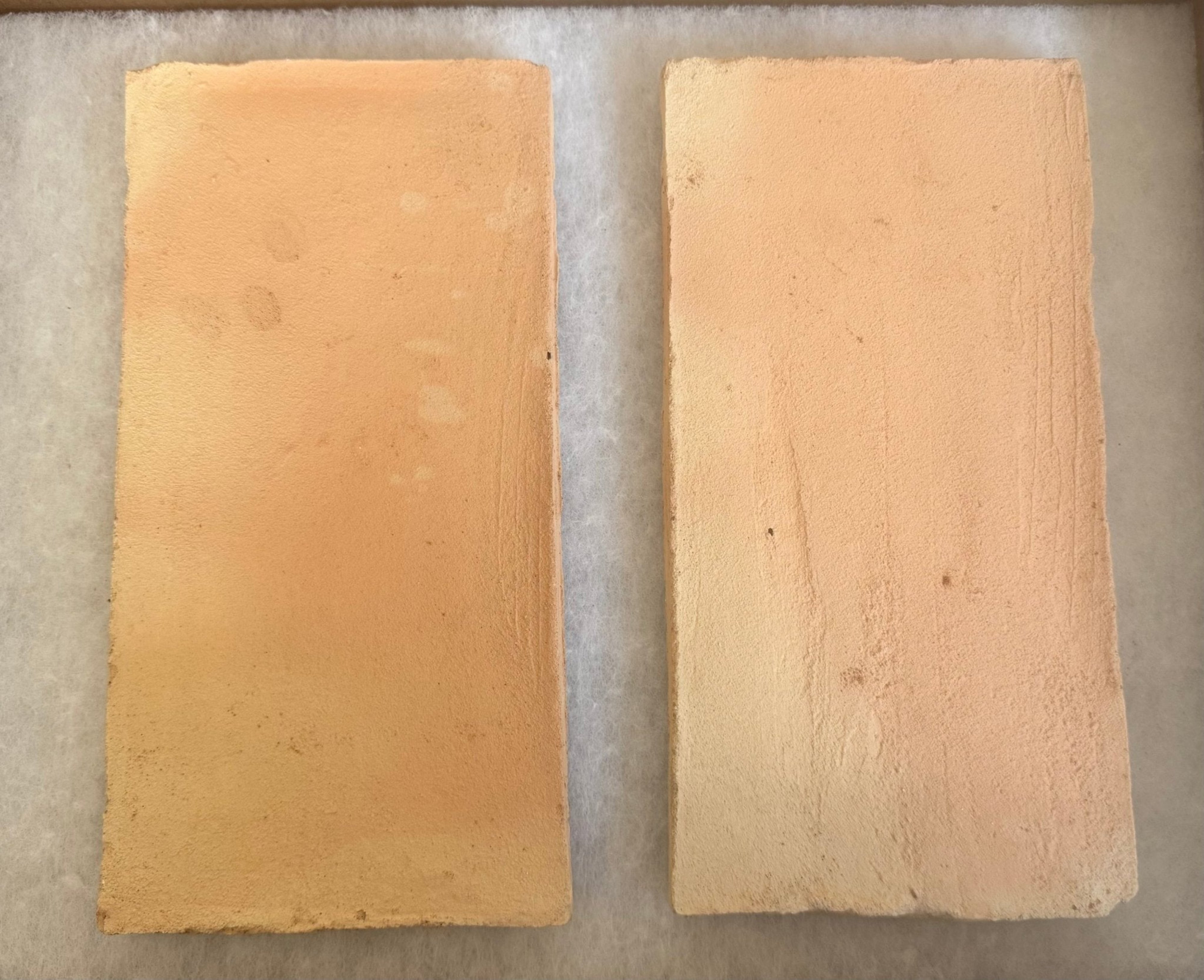 Belgravia Cream Terracotta Brick Thin Tiles 12 x 24 x 1.2cm - Baked Earth