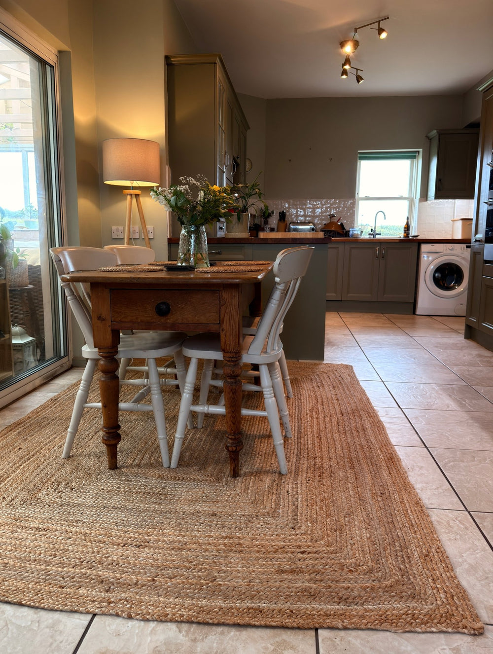 Golden Braided Jute Rug 170 x 240 cm - Baked Earth