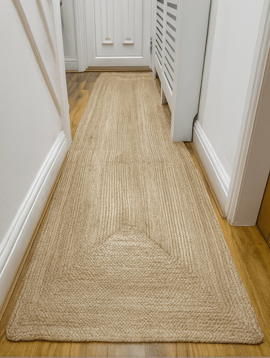 Golden Braided Jute Runner 80 x 300 cm - Baked Earth