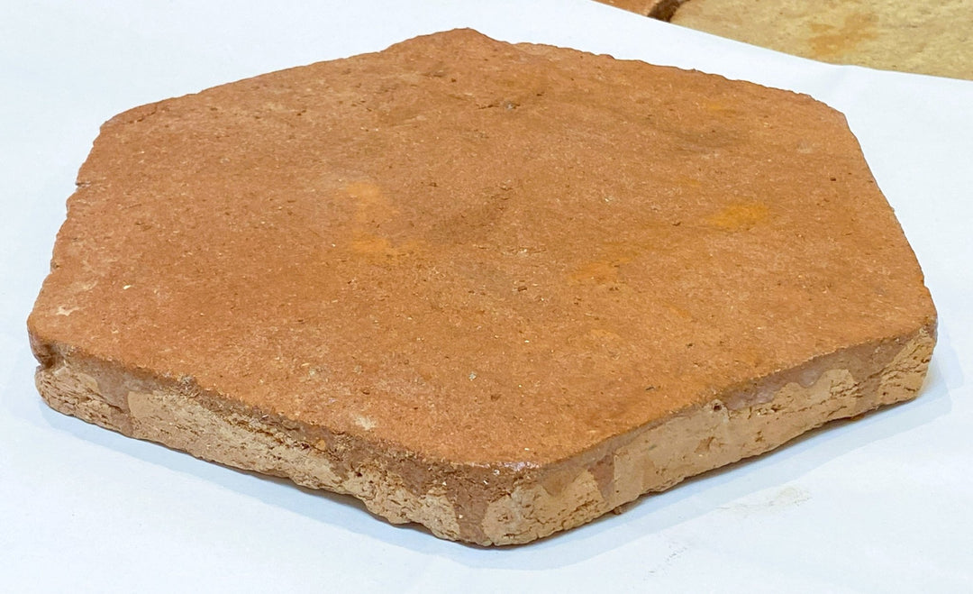 Pale Presealed Terracotta Hexagonal Tiles 15 x 15 x 2cm - Baked Earth