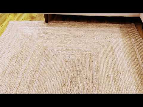 Sonali (Golden) Braided Jute Rug – 200 × 300 cm