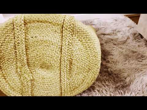 Sonali (Golden) Braided Jute Laundry Basket – Large