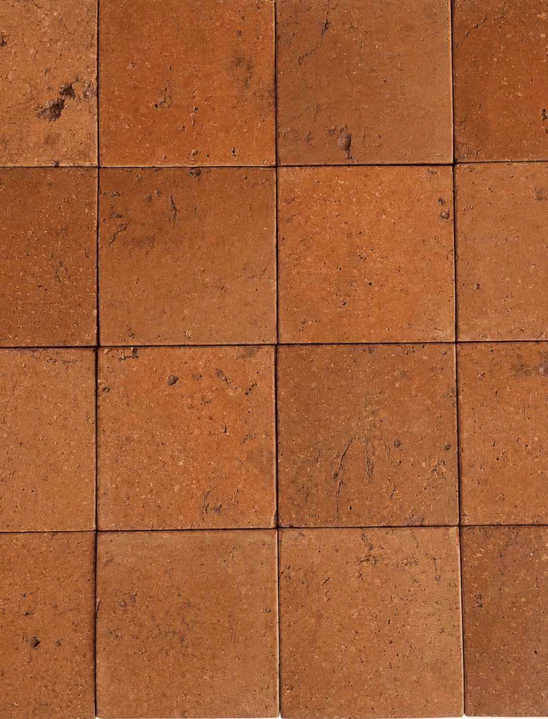 Reclaimed Terracotta Floor Tiles – Pre-Sealed 15 × 15 × 1.5 cm - Baked Earth