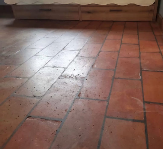 Reclaimed Terracotta Rectangular Floor Tiles – Pre - Sealed 15 × 30 × 2 cm - Baked Earth