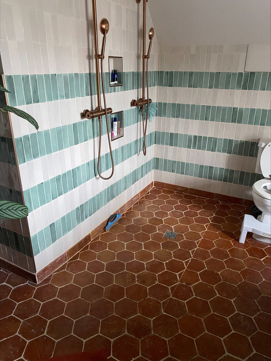Rustic Presealed Terracotta Hexagonal Tiles 15 x 15 x 2cm - Baked Earth