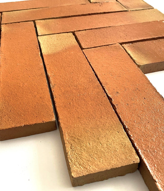 Rustic Presealed Terracotta Parquet Thin Tiles  7.5 x 30 x 1cm