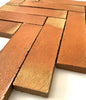 Rustic Presealed Terracotta Parquet Thin Tiles 7.5 x 30 x 1cm - Baked Earth