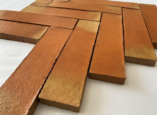 Rustic Presealed Terracotta Parquet Thin Tiles 7.5 x 30 x 1cm (pallet 20m2) - Baked Earth