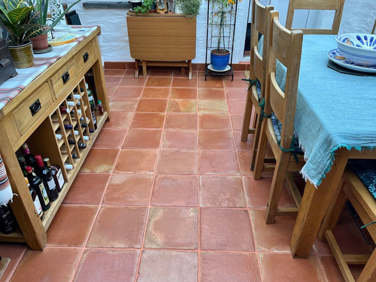 Rustic Presealed Terracotta Tiles 30 x 30 x 2.3cm - Baked Earth