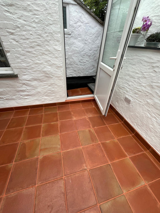 Rustic Presealed Terracotta Tiles 30 x 30 x 2.3cm - Baked Earth