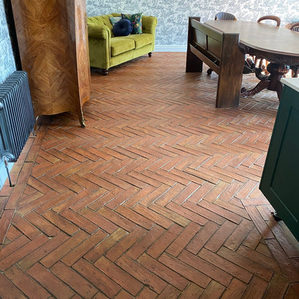 Rustic Terracotta Parquet Tiles 7.5 x 30 x 2cm (July Delivery) - Baked Earth