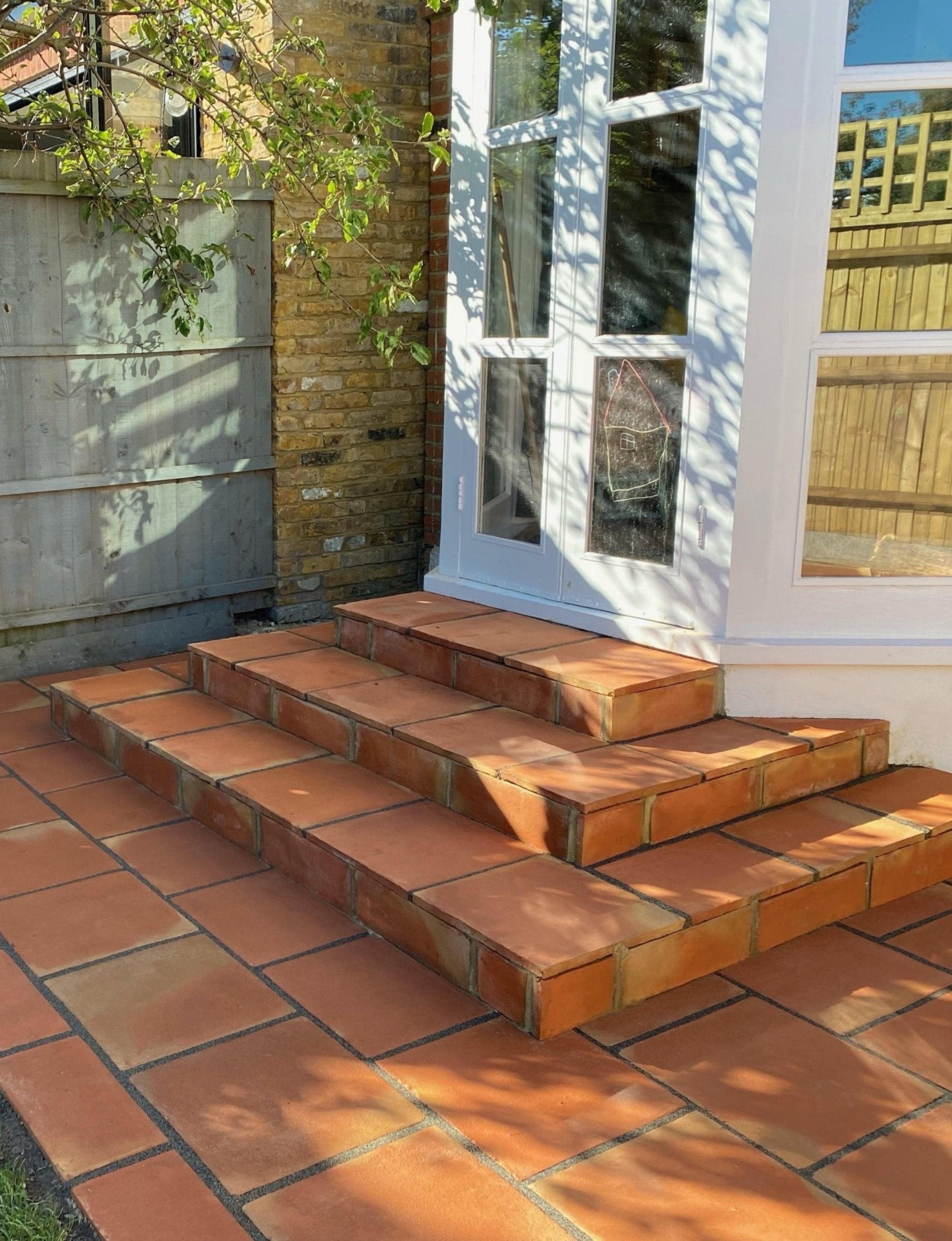 Rustic Terracotta Square Tiles 40 x 40 x 2.3cm - Baked Earth