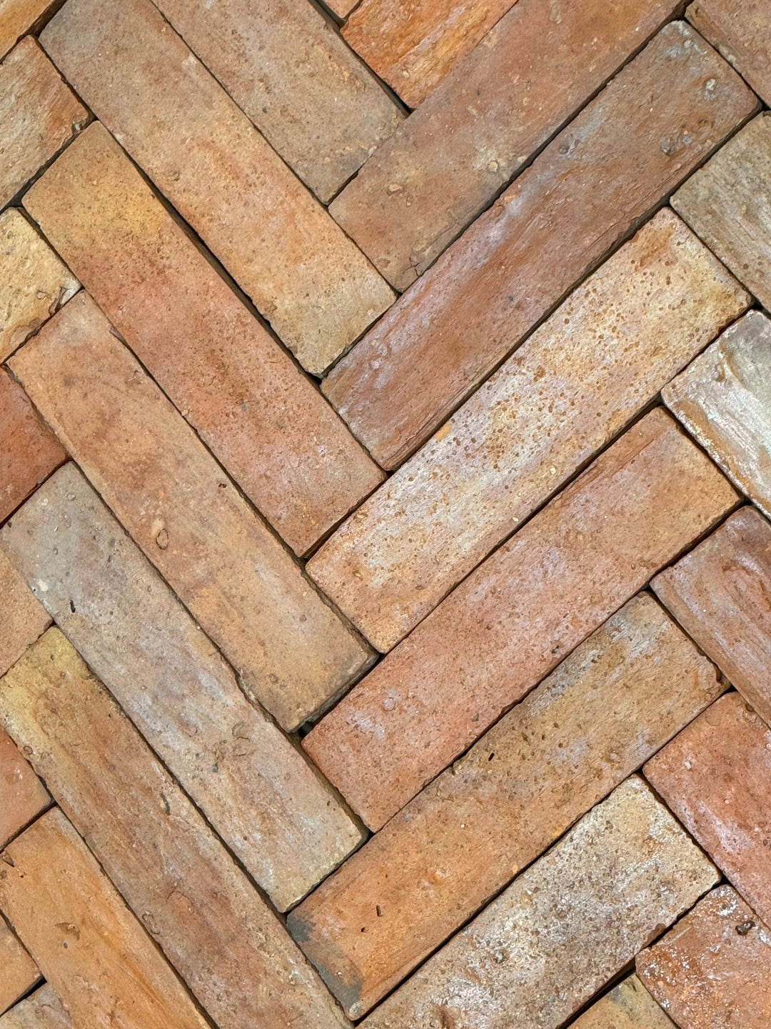 Saint Martin Pale Presealed Terracotta Parquet Tiles 7.5 x 30.5 x 2cm - Baked Earth