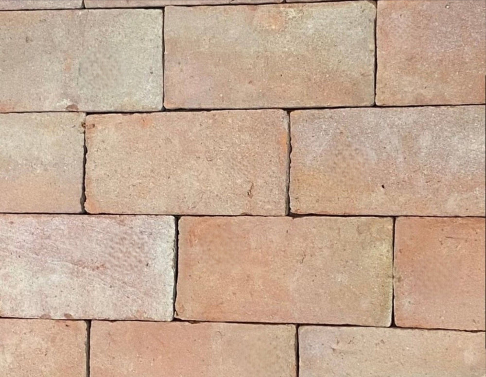 Saint Martin Pale Terracotta Brick Tiles 12 x 24 x 2cm - Baked Earth
