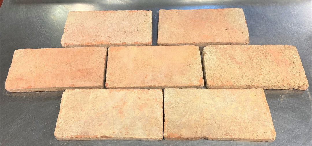 Saint Martin Pale Terracotta Brick Tiles 12 x 24 x 2cm £49.95m2 (Pallet 25m2) - Baked Earth