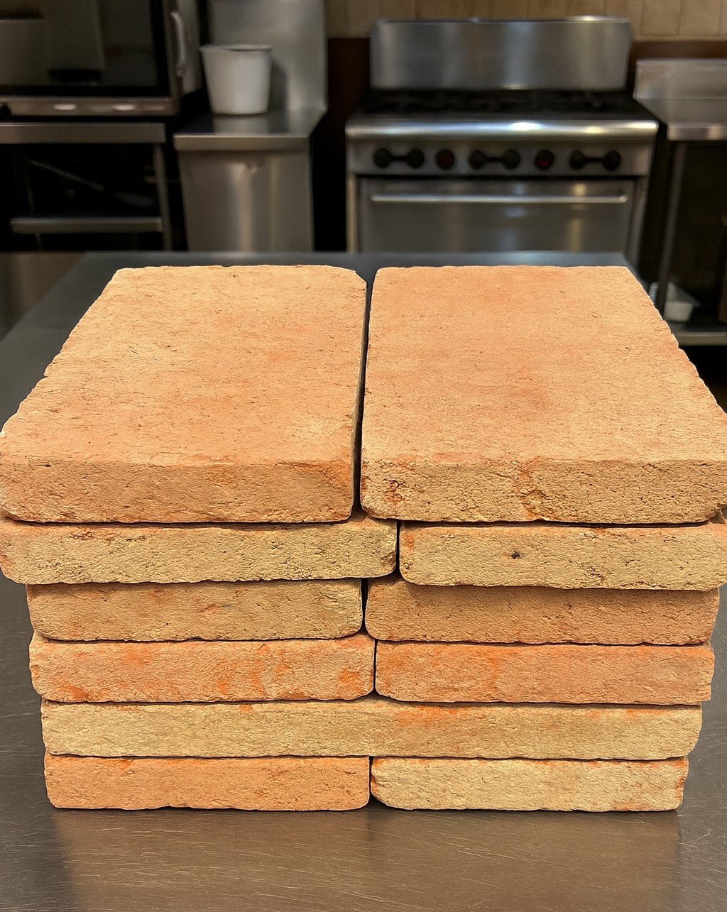 Saint Martin Pale Terracotta Brick Tiles 12 x 24 x 2cm £49.95m2 (Pallet 25m2) - Baked Earth