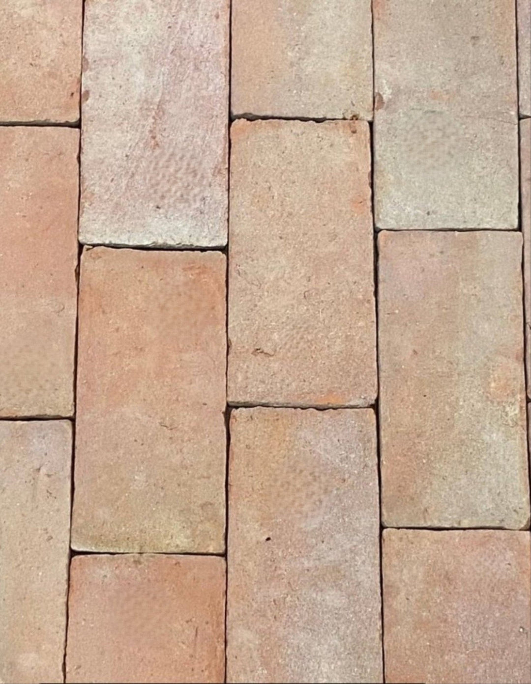Saint Martin Pale Terracotta Brick Tiles 12 x 24 x 2cm £49.95m2 (Pallet 25m2) - Baked Earth