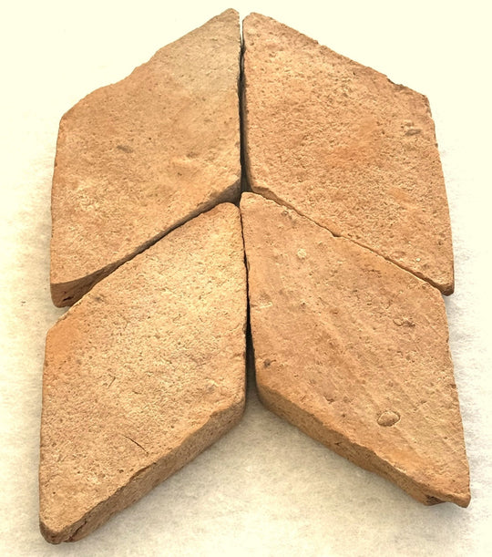 Saint Martin Pale Terracotta Diamond 10 x 20 x 2cm - Baked Earth